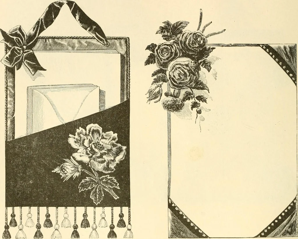 An illustration from Needle and brush:, 1889, leaf 153