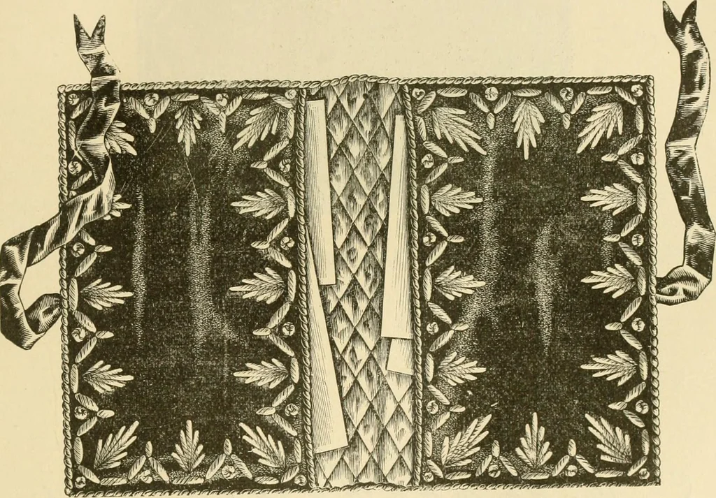An illustration from Needle and brush:, 1889, leaf 158