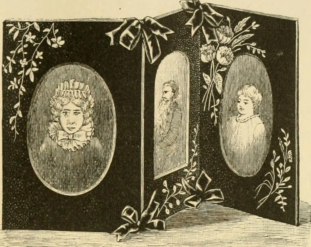 An illustration from Needle and brush:, 1889, leaf 160