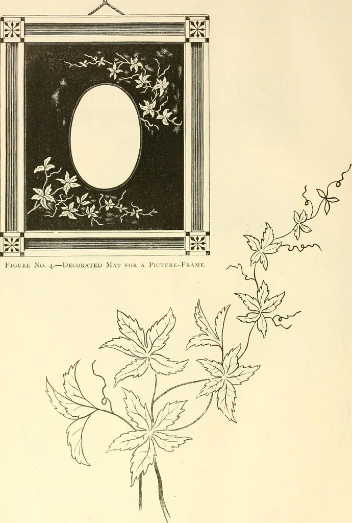An illustration from Needle and brush:, 1889, leaf 173
