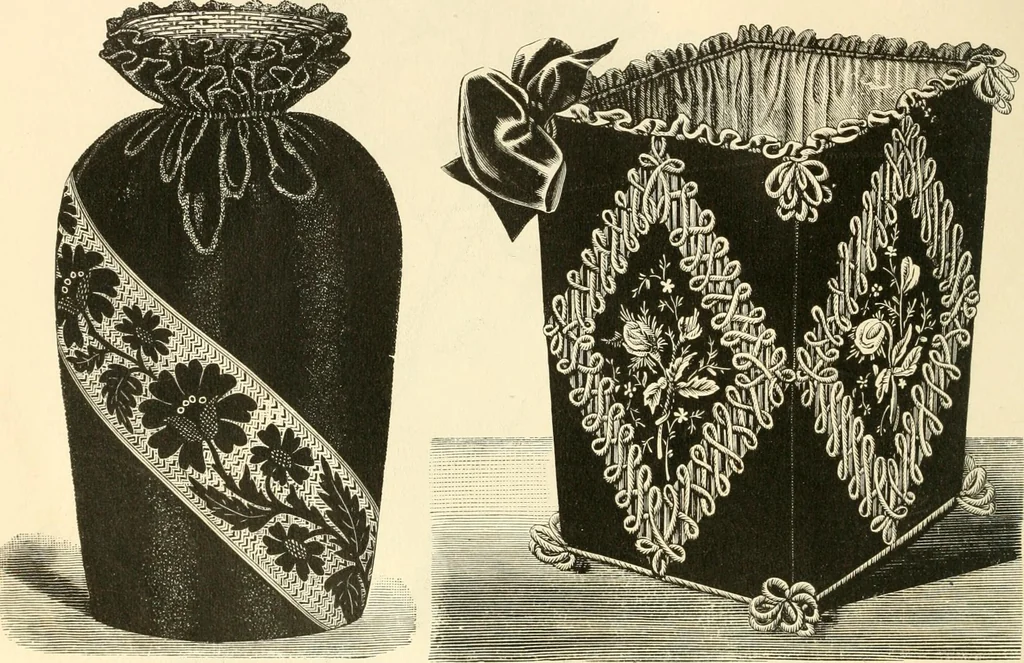 An illustration from Needle and brush:, 1889, leaf 179