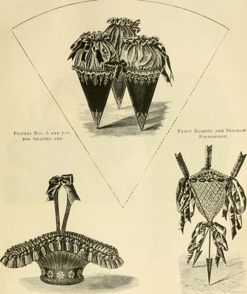 An illustration from Needle and brush:, 1889, leaf 180