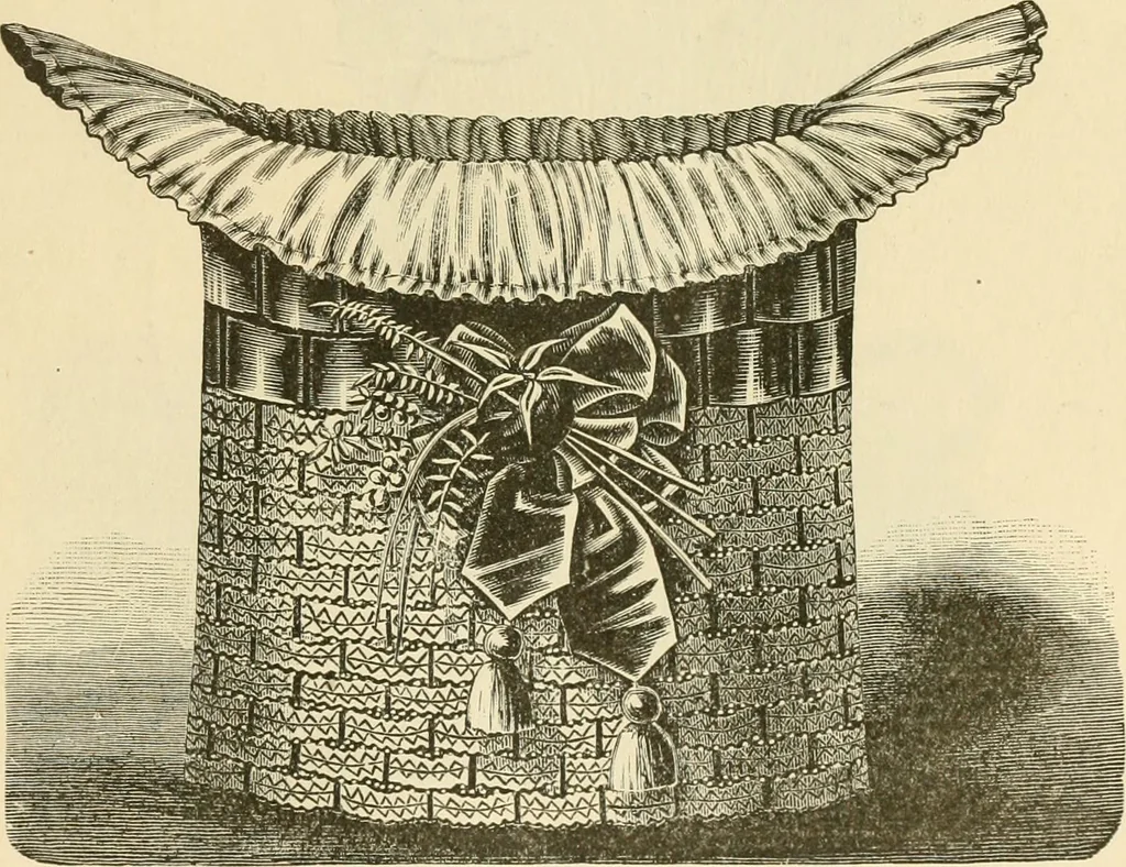 An illustration from Needle and brush:, 1889, leaf 182