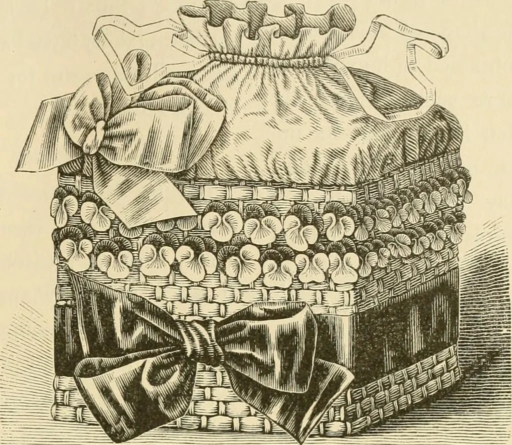 An illustration from Needle and brush:, 1889, leaf 184