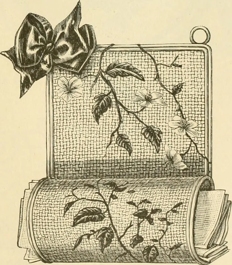 An illustration from Needle and brush:, 1889, leaf 186