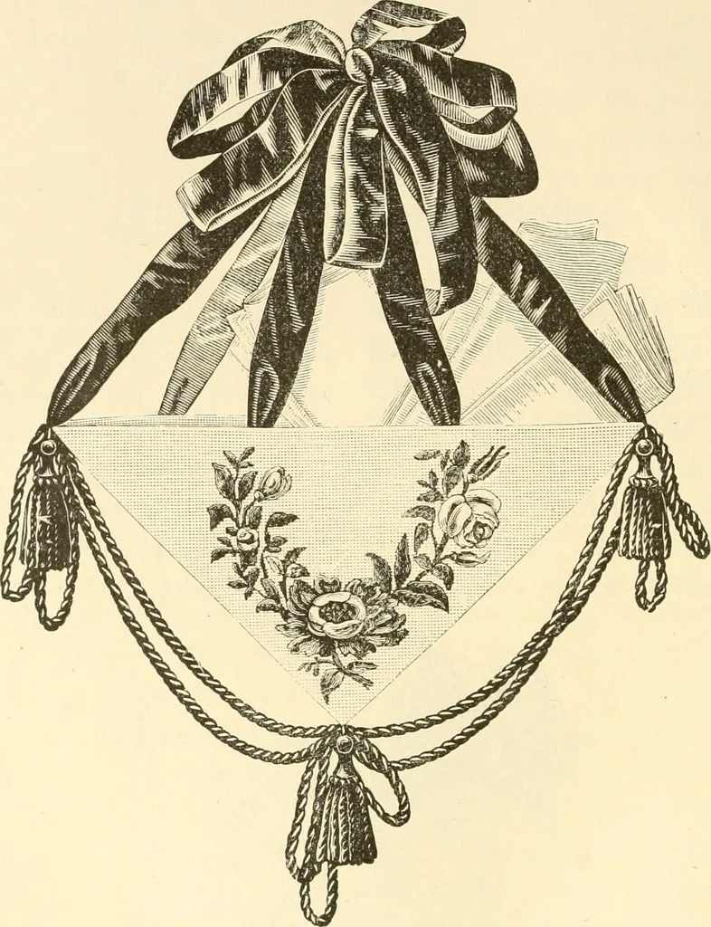 An illustration from Needle and brush:, 1889, leaf 187