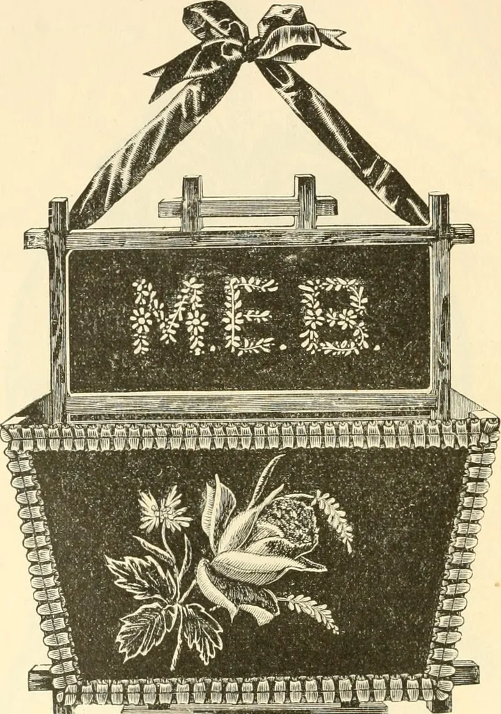 An illustration from Needle and brush:, 1889, leaf 191