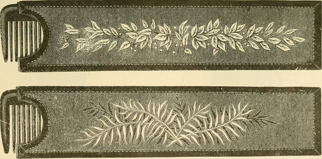 An illustration from Needle and brush:, 1889, leaf 196