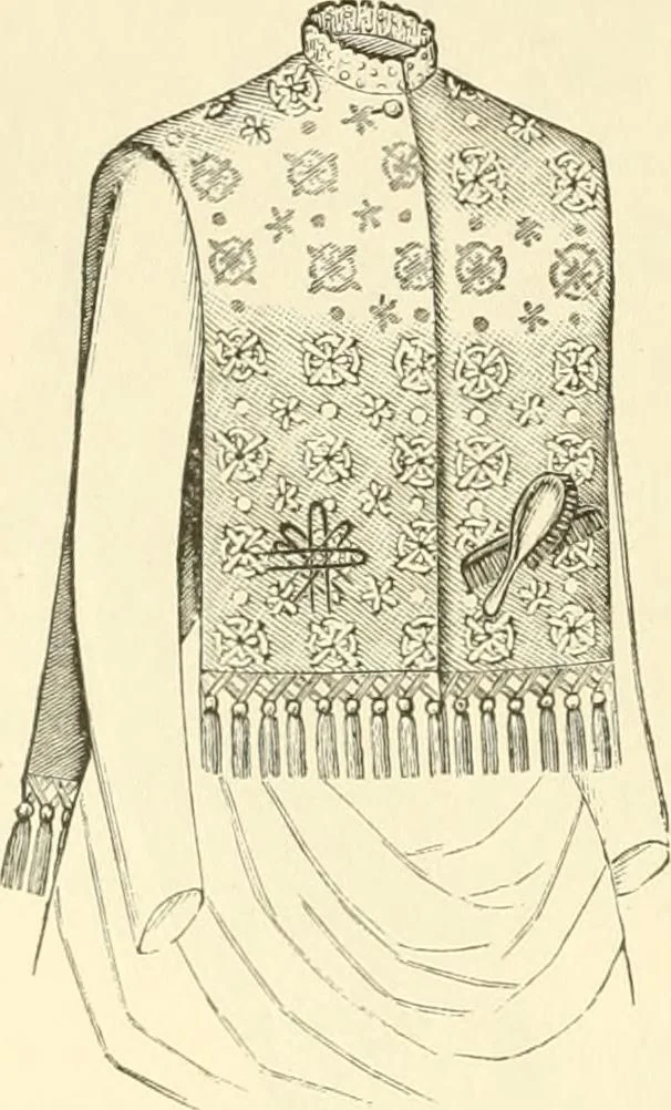 An illustration from Needle and brush:, 1889, leaf 199