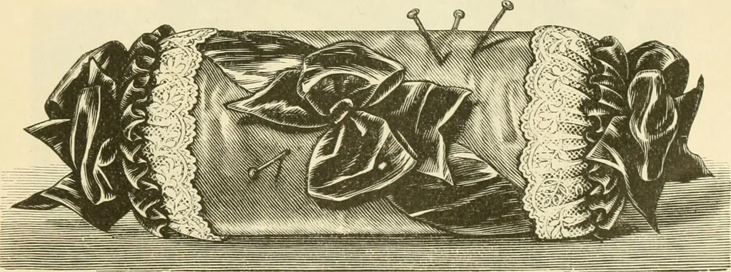 An illustration from Needle and brush:, 1889, leaf 202