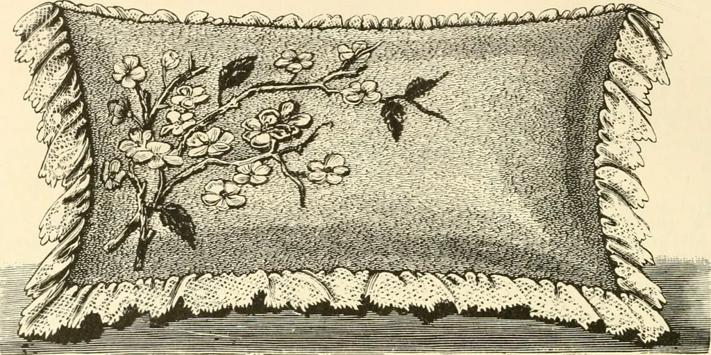 An illustration from Needle and brush:, 1889, leaf 203