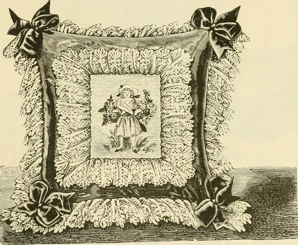 An illustration from Needle and brush:, 1889, leaf 204