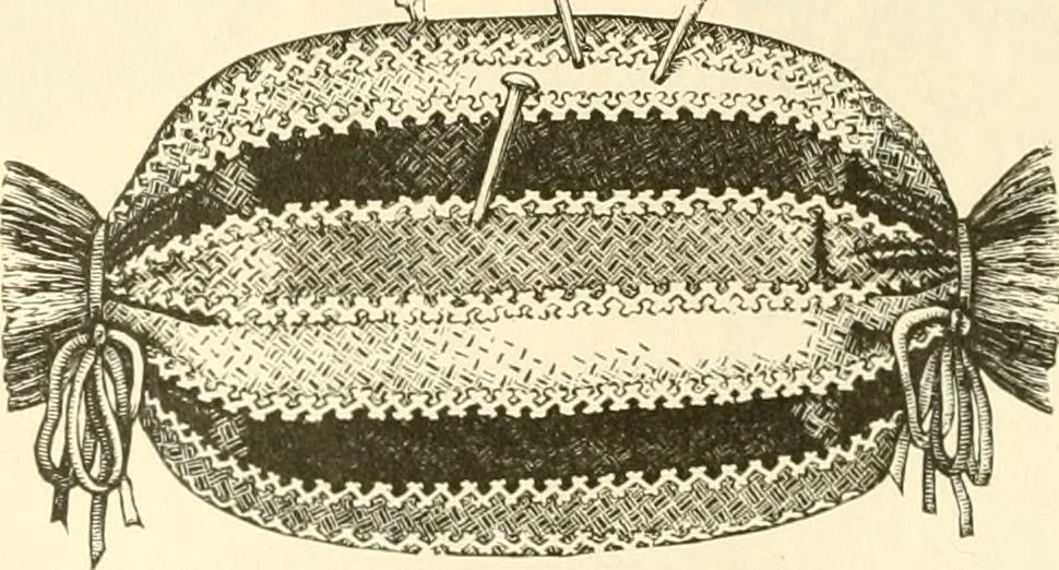 An illustration from Needle and brush:, 1889, leaf 207