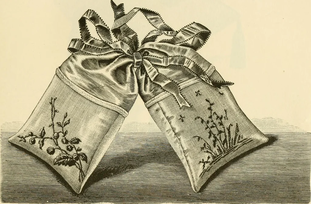 An illustration from Needle and brush:, 1889, leaf 208