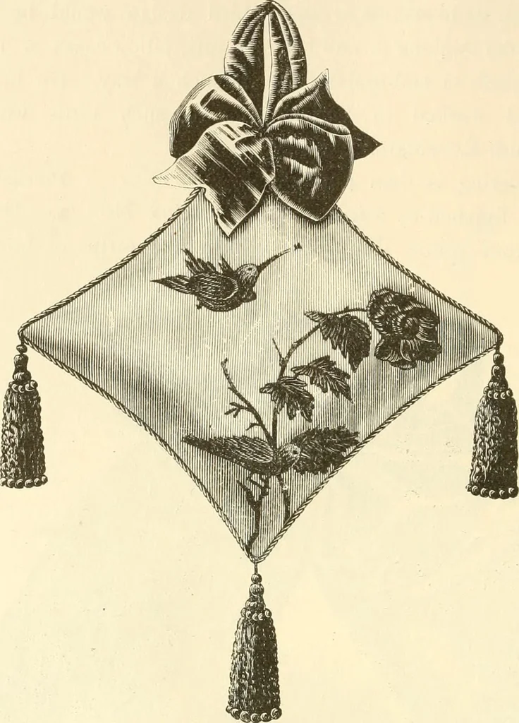 An illustration from Needle and brush:, 1889, leaf 209
