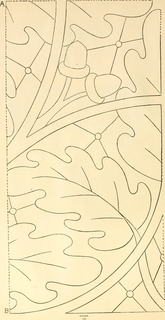 An illustration from Needle and brush:, 1889, leaf 21
