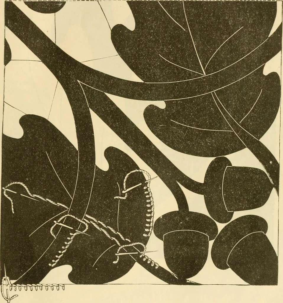 An illustration from Needle and brush:, 1889, leaf 22