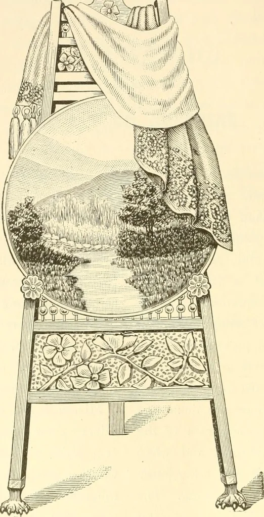 An illustration from Needle and brush:, 1889, leaf 235