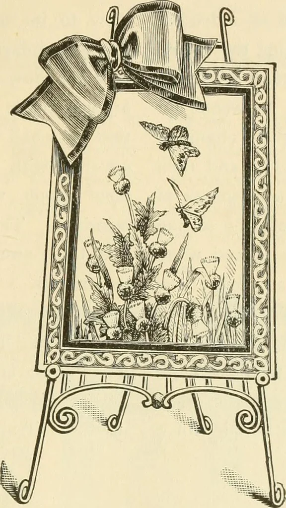 An illustration from Needle and brush:, 1889, leaf 238