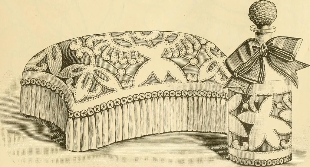 An illustration from Needle and brush:, 1889, leaf 24