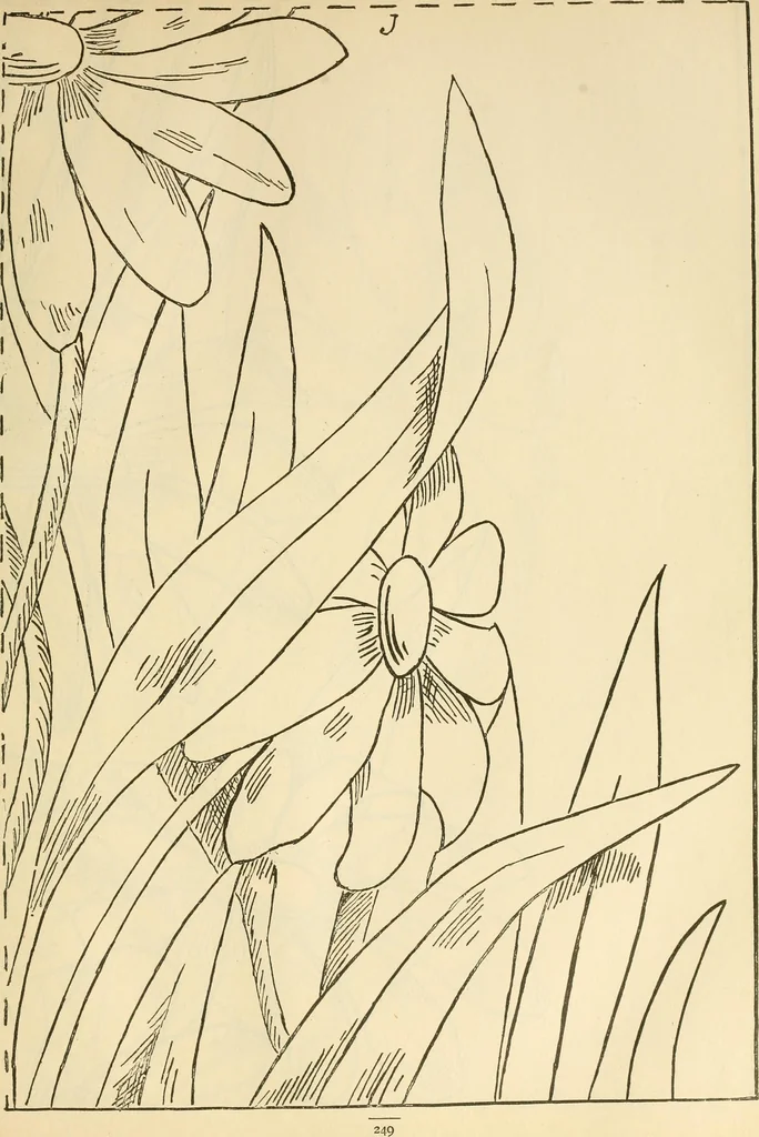 An illustration from Needle and brush:, 1889, leaf 254