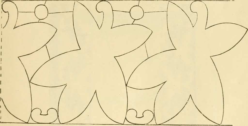 An illustration from Needle and brush:, 1889, leaf 26