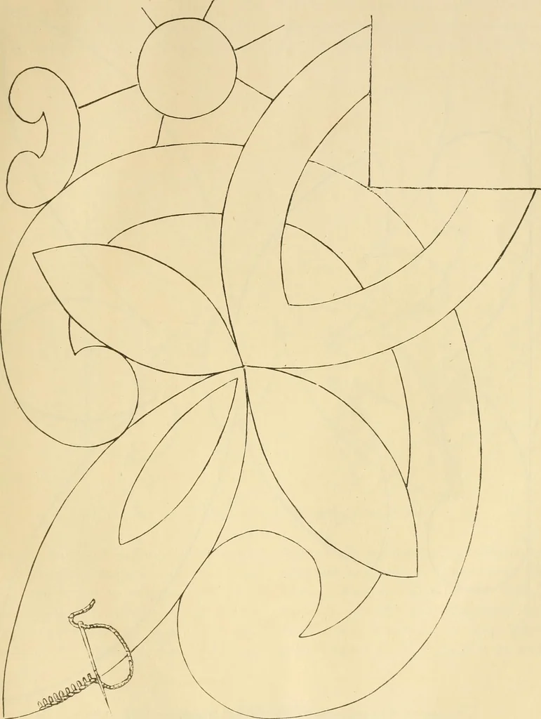 An illustration from Needle and brush:, 1889, leaf 28