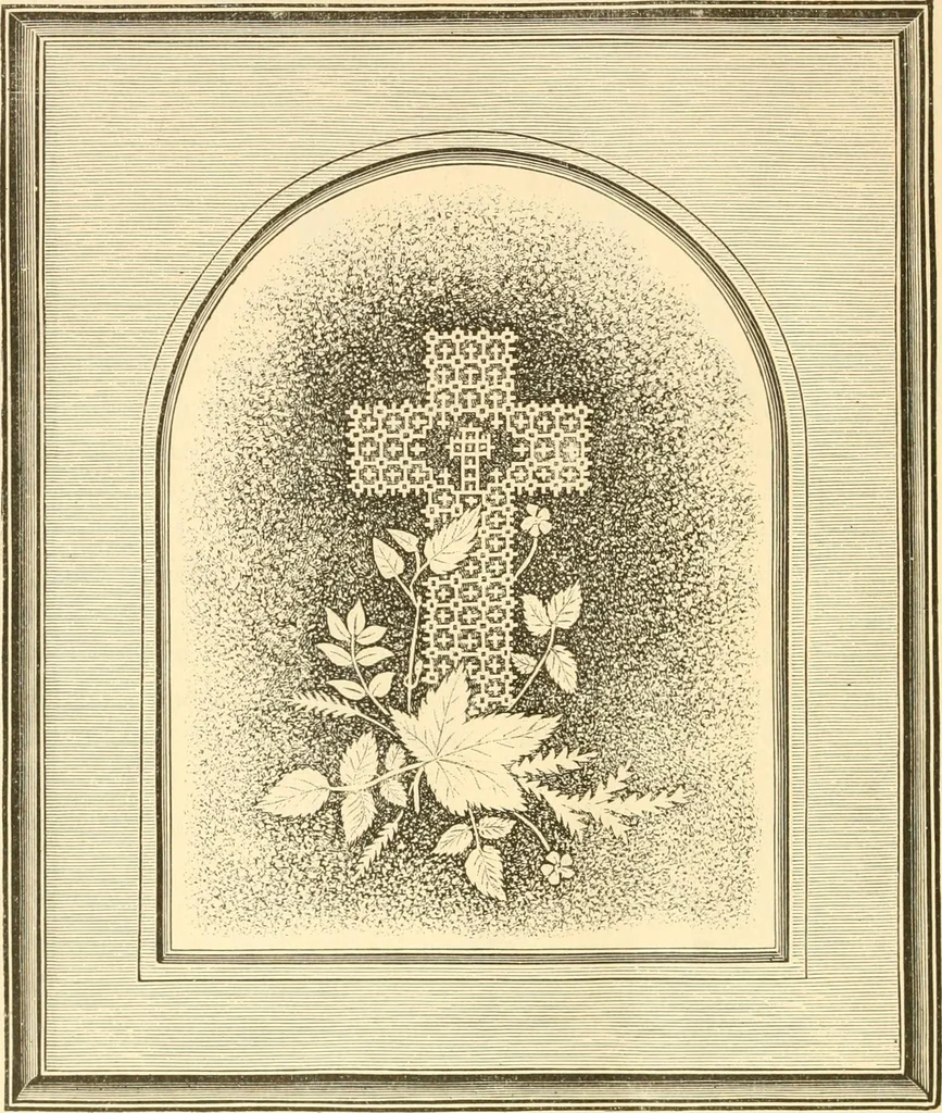 An illustration from Needle and brush:, 1889, leaf 301