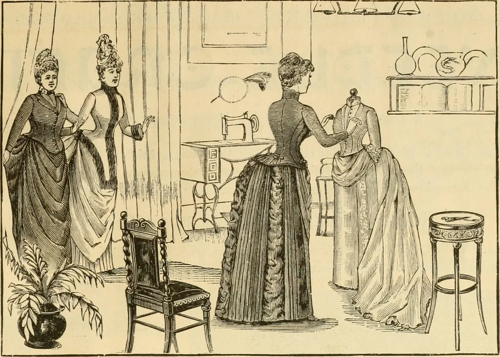 An illustration from Needle and brush:, 1889, leaf 310