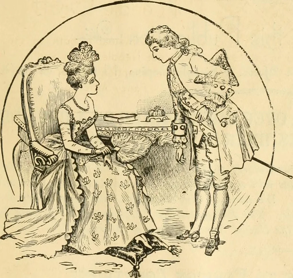 An illustration from Needle and brush:, 1889, leaf 312