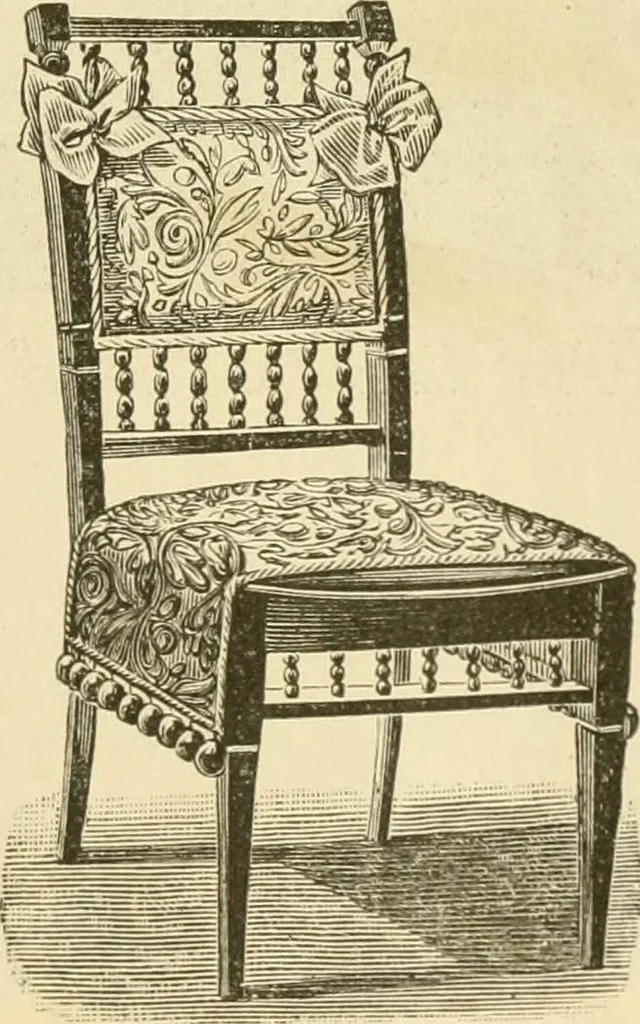 An illustration from Needle and brush:, 1889, leaf 36