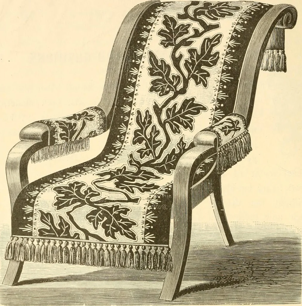 An illustration from Needle and brush:, 1889, leaf 37