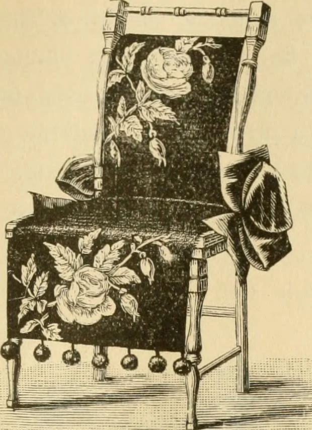 An illustration from Needle and brush:, 1889, leaf 38