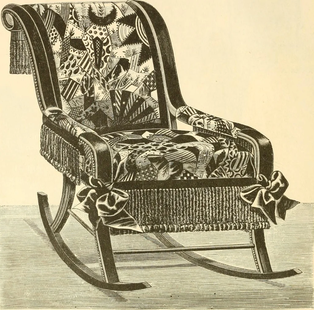 An illustration from Needle and brush:, 1889, leaf 39