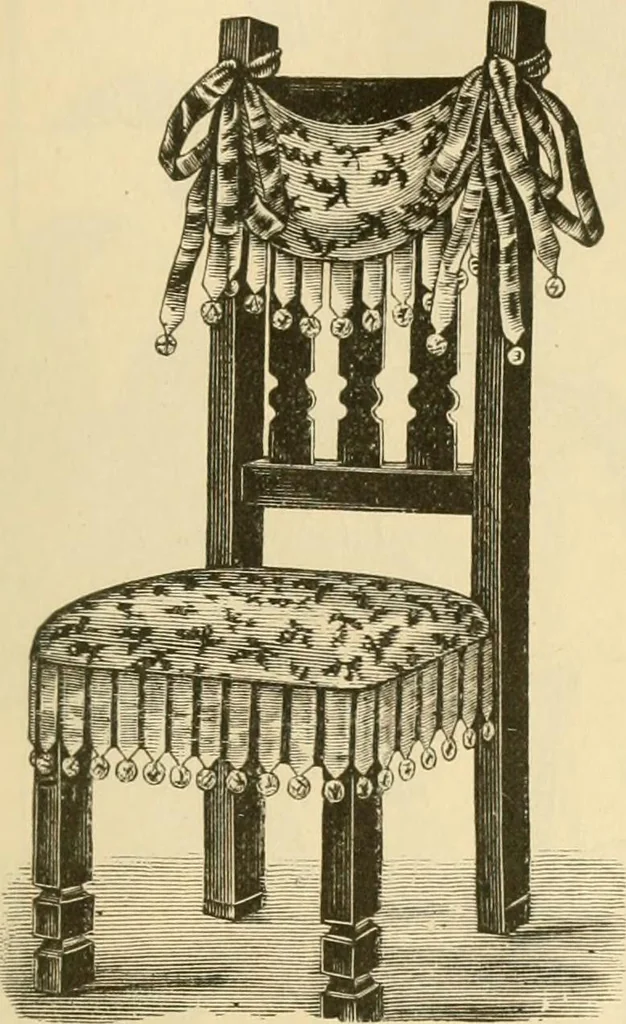 An illustration from Needle and brush:, 1889, leaf 40