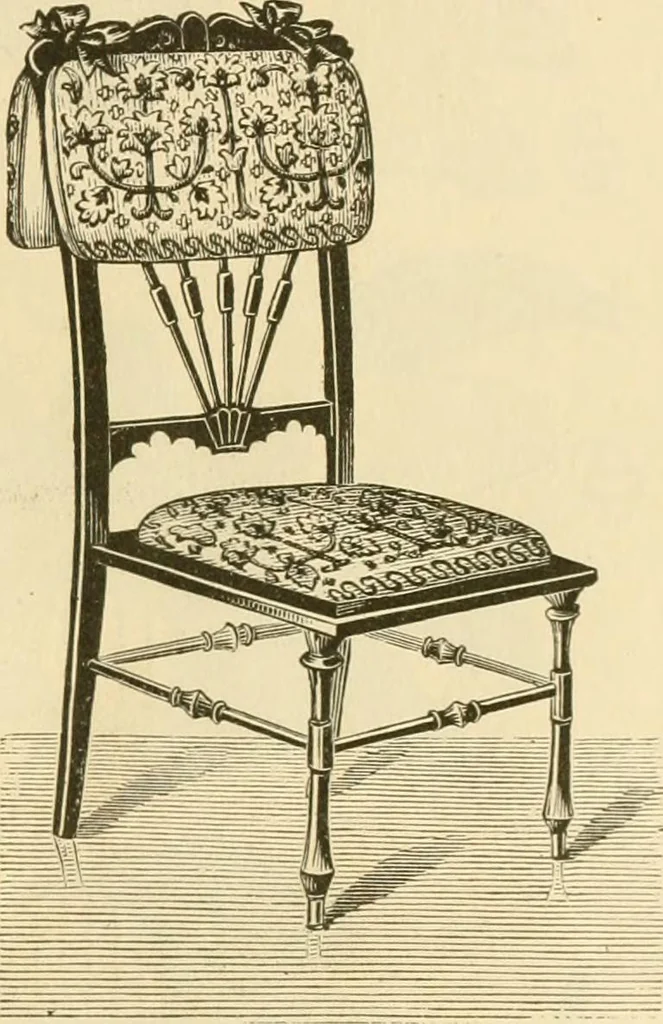 An illustration from Needle and brush:, 1889, leaf 40