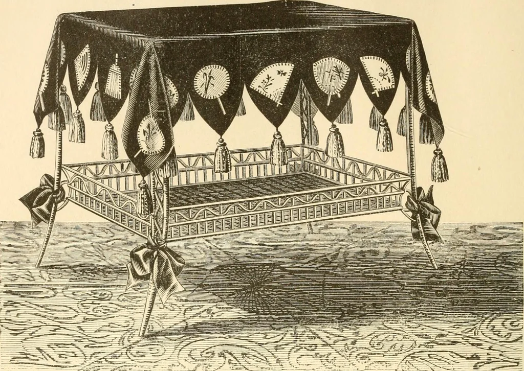 An illustration from Needle and brush:, 1889, leaf 45