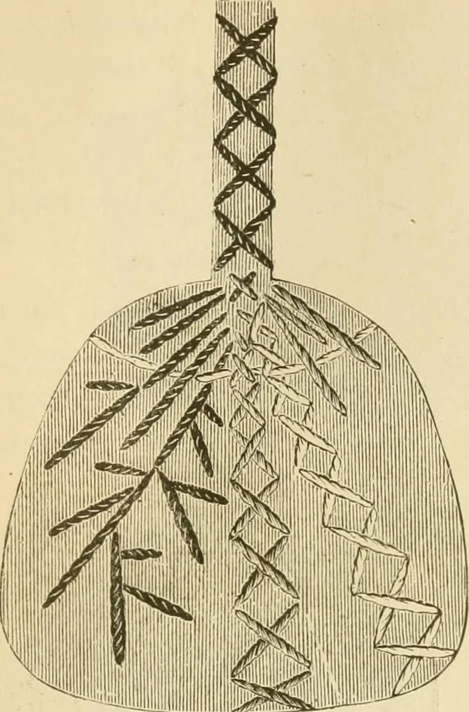 An illustration from Needle and brush:, 1889, leaf 46