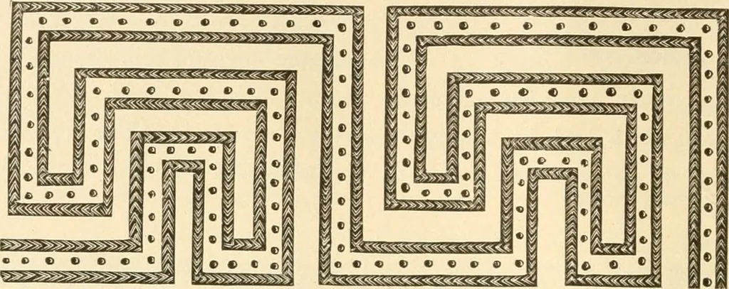 An illustration from Needle and brush:, 1889, leaf 55