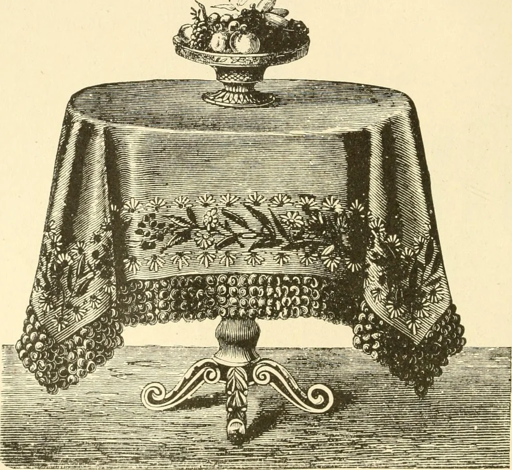 An illustration from Needle and brush:, 1889, leaf 55