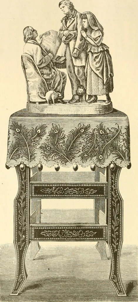 An illustration from Needle and brush:, 1889, leaf 57