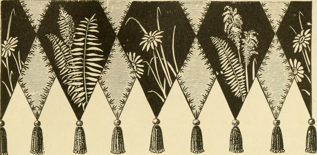 An illustration from Needle and brush:, 1889, leaf 60