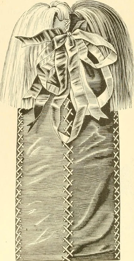 An illustration from Needle and brush:, 1889, leaf 67