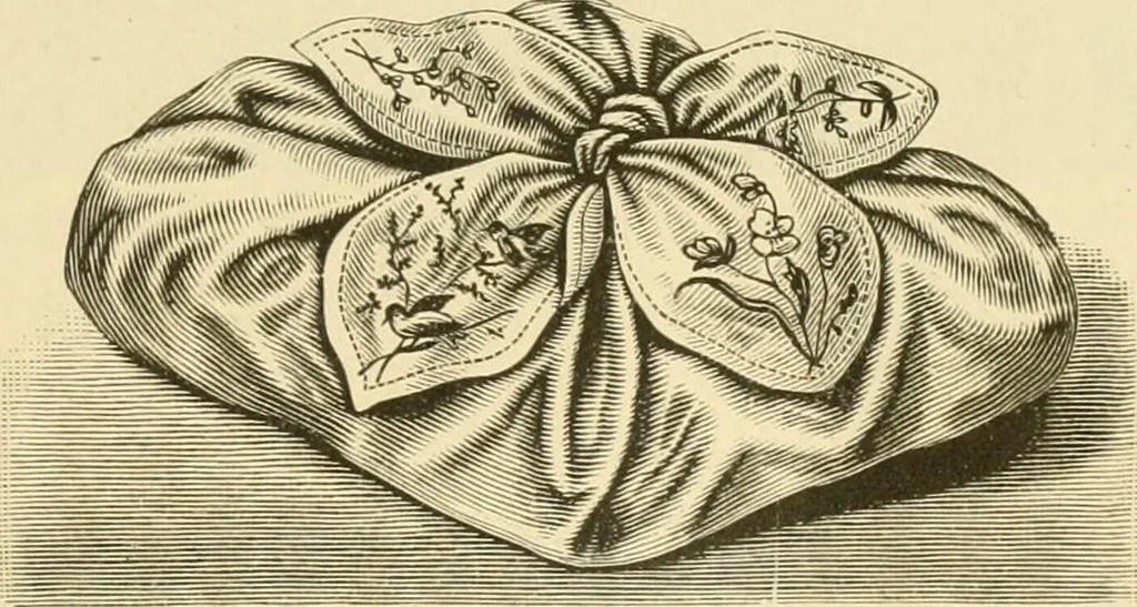 An illustration from Needle and brush:, 1889, leaf 68