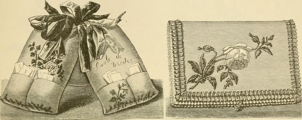 An illustration from Needle and brush:, 1889, leaf 70