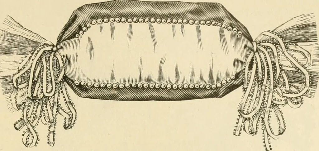 An illustration from Needle and brush:, 1889, leaf 76