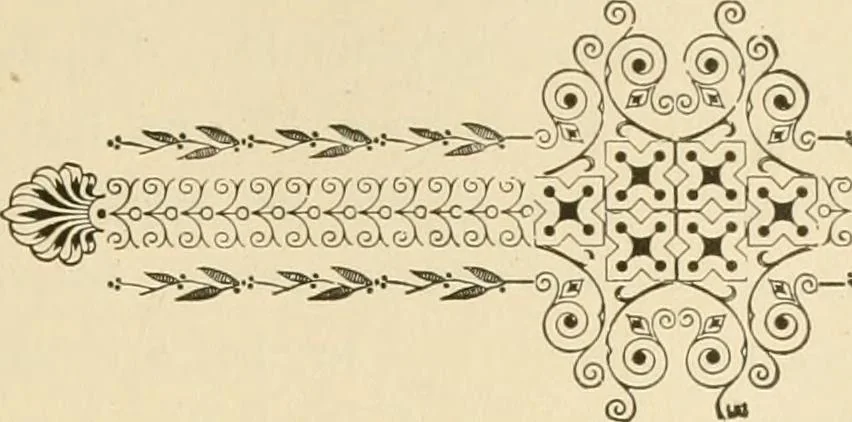 An illustration from Needle and brush:, 1889, leaf 80
