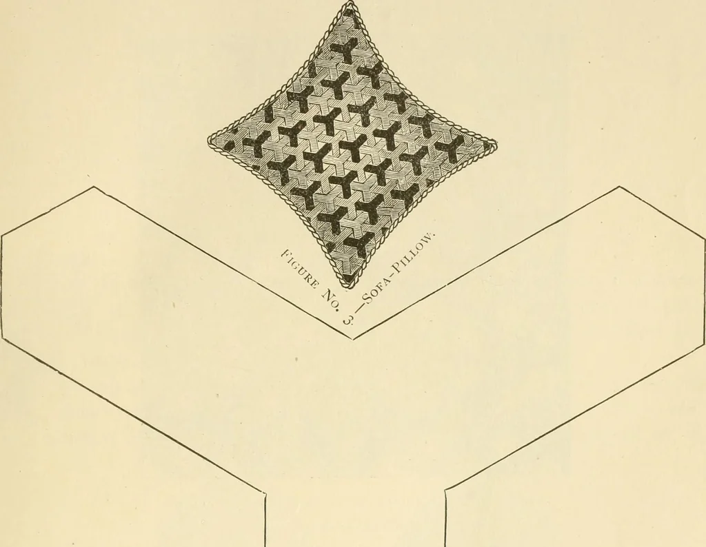 An illustration from Needle and brush:, 1889, leaf 84