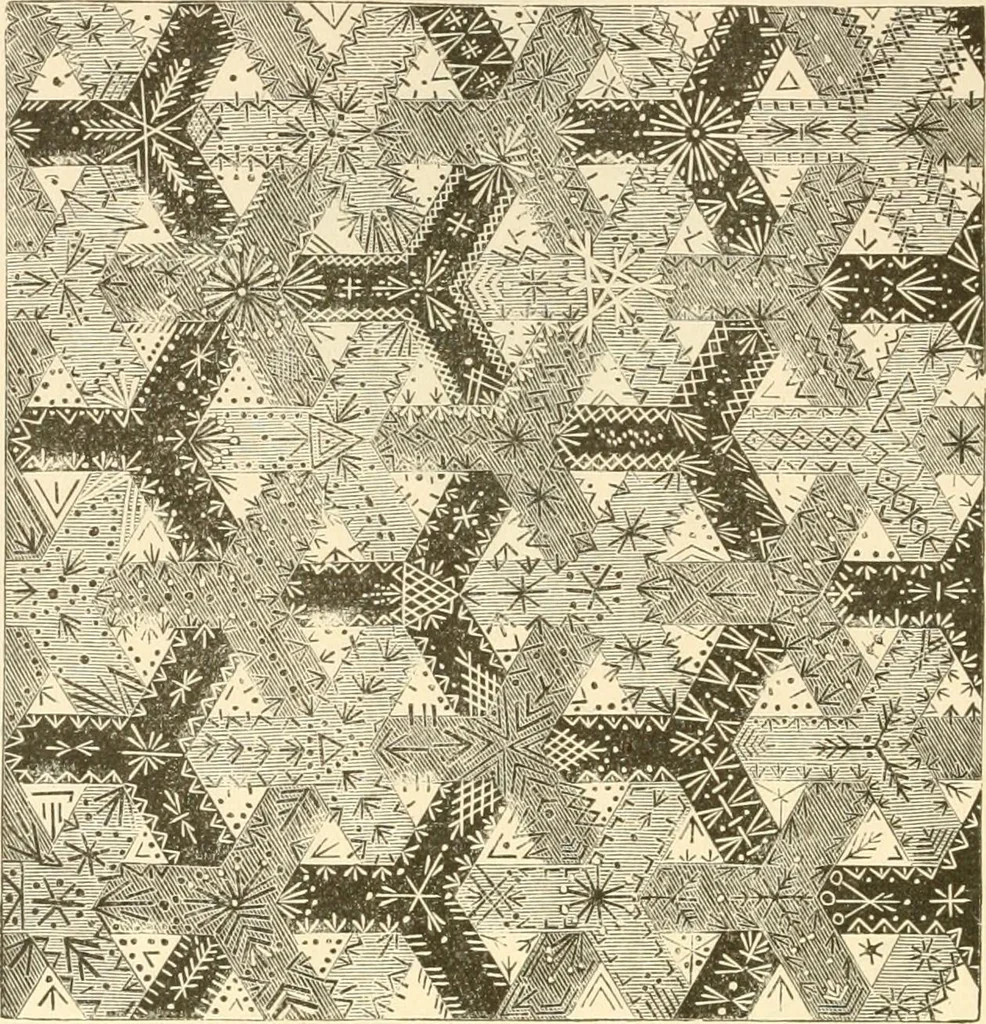 An illustration from Needle and brush:, 1889, leaf 85
