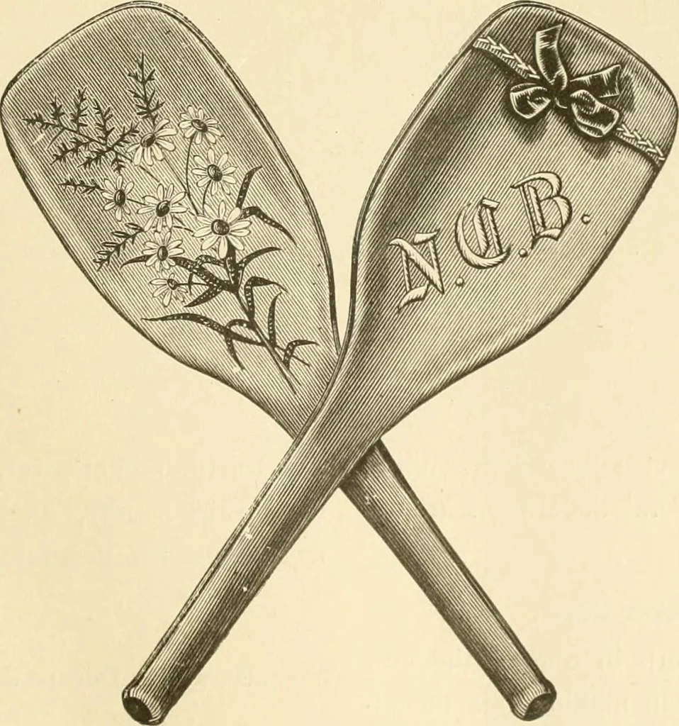 An illustration from Needle and brush:, 1889, leaf 86